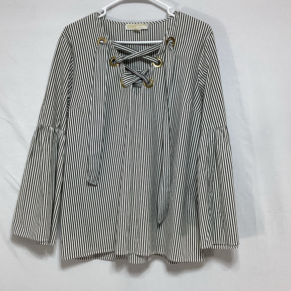 MICHAEL Michael Kors Tops - Michaels Black and White Striped Blouse